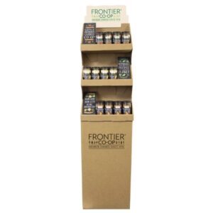 Frontier Co-op® Organic Ground Korintje Cinnamon, Ginger & Pumpkin Pie Spice Shipper Display (36 Units), Kosher